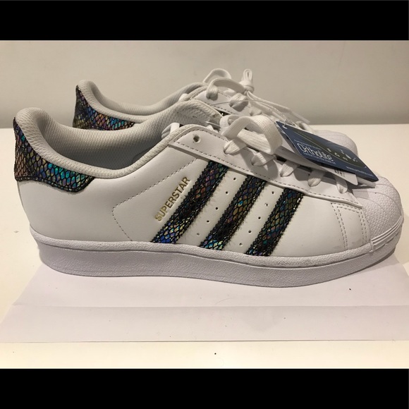 adidas Shoes | Adidas Superstar Iridescent Stripes Sneakers | Poshmark